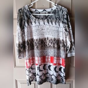 Chico's Multicolor Patterned Blouse